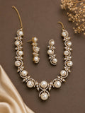 Pearl Radiance CZ Necklace Set