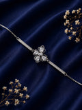 Silver Clover CZ Bracelet