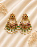 Traditional Kundan Chandbali Earrings