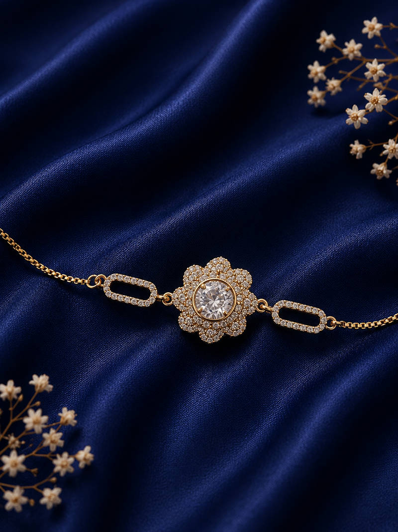 Flora Spark CZ Floral Bracelet