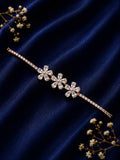 Rose Bloom CZ Floral Tennis Bracelet