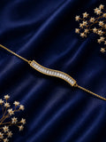 Aurora Curve CZ Bar Bracelet