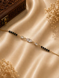 Celestial Black Bead Crystal Bracelet