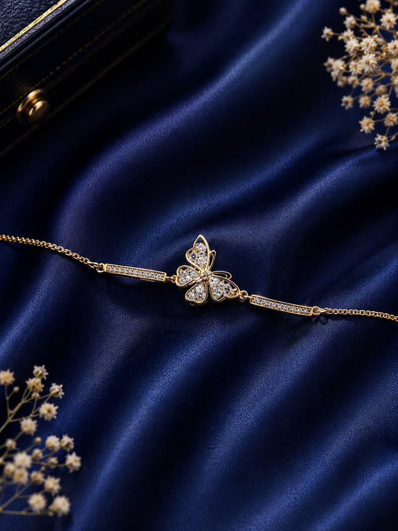 Silver Clover CZ Bracelet