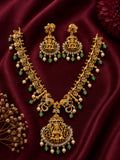 Mahalakshmi Peacock Temple Necklace Set