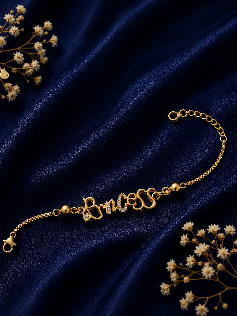 Princess CZ Name Bracelet