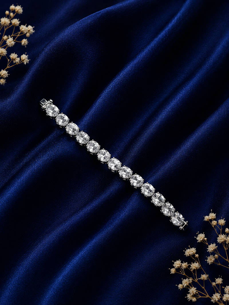 Royal Solitaire CZ Bracelet