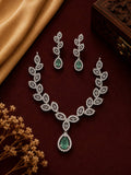 Emerald Vine CZ Necklace Set