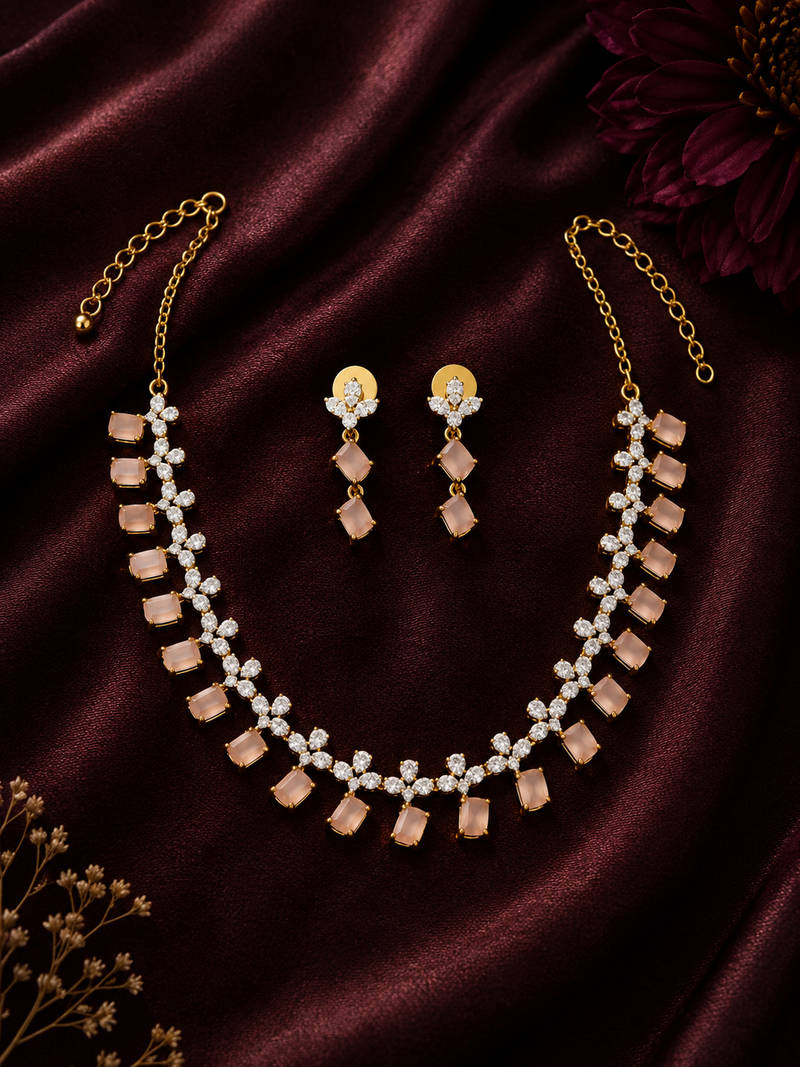 Multicolor Radiance CZ Necklace Set