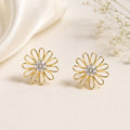 Daisy Bloom CZ Stud Earrings