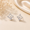 Celestial Spark CZ Stud Earrings – 925 Silver Polish