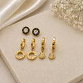Luxury Gold Earrings Set (3 Pairs)