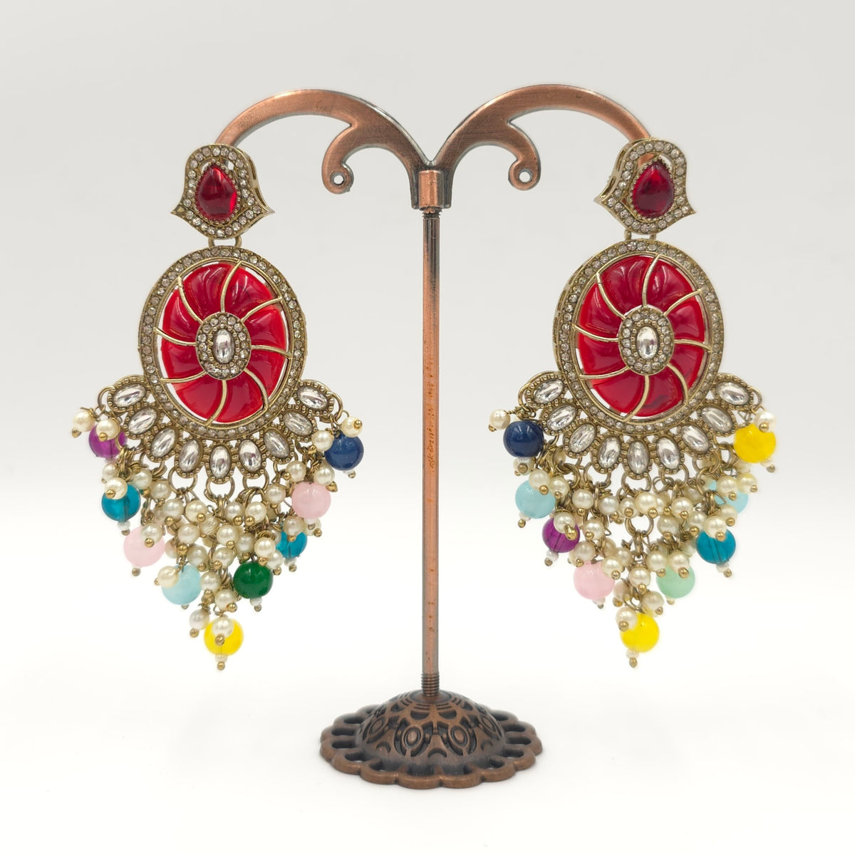 Ruby Carnival Statement Earrings