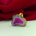 Natural Gemstone Adjustable Statement Ring