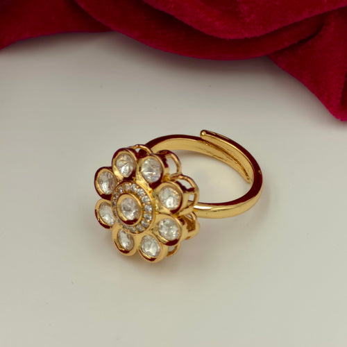 Bloom CZ Adjustable Ring