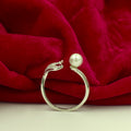 Pearl Wing Adjustable Ring