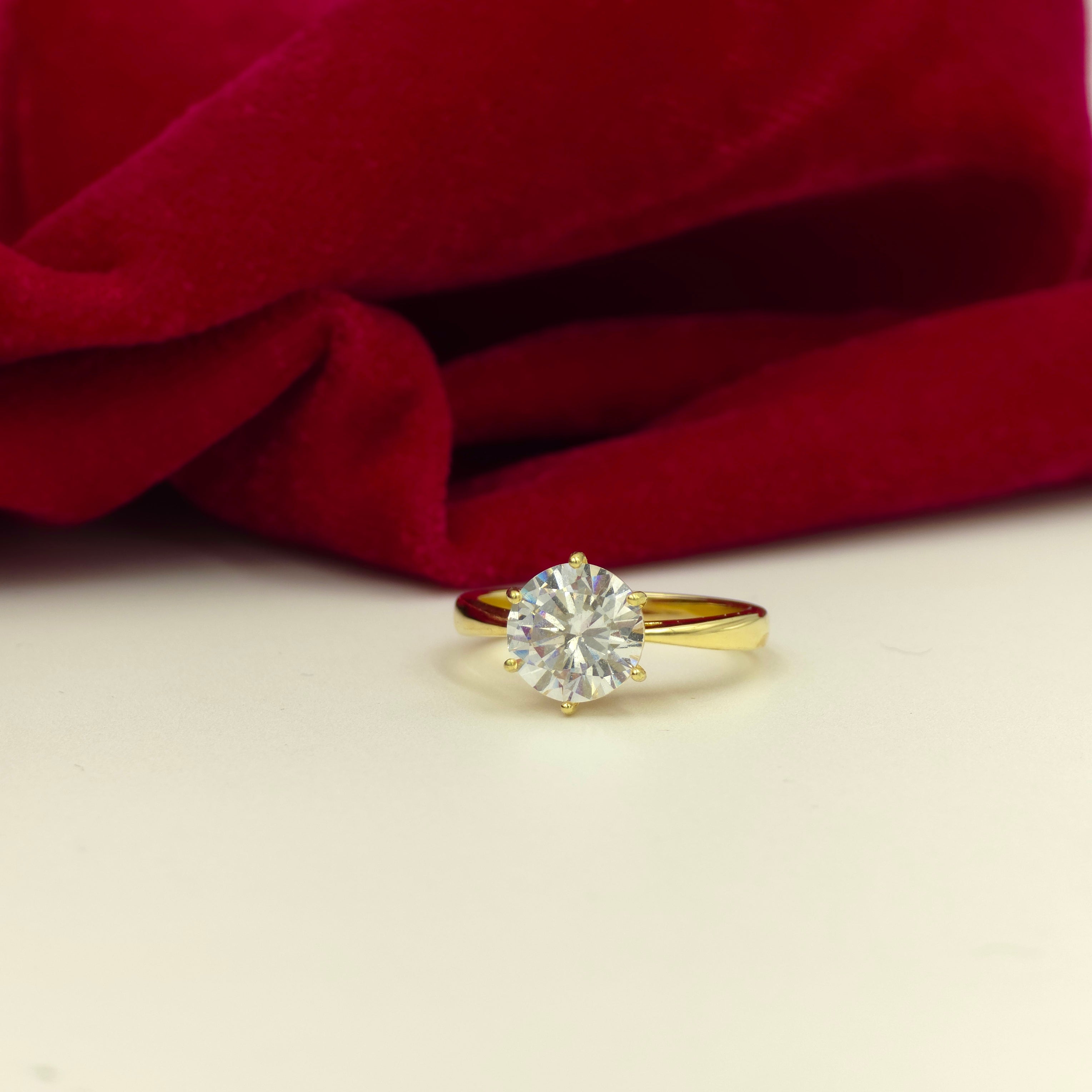 Classic Solitaire CZ Ring