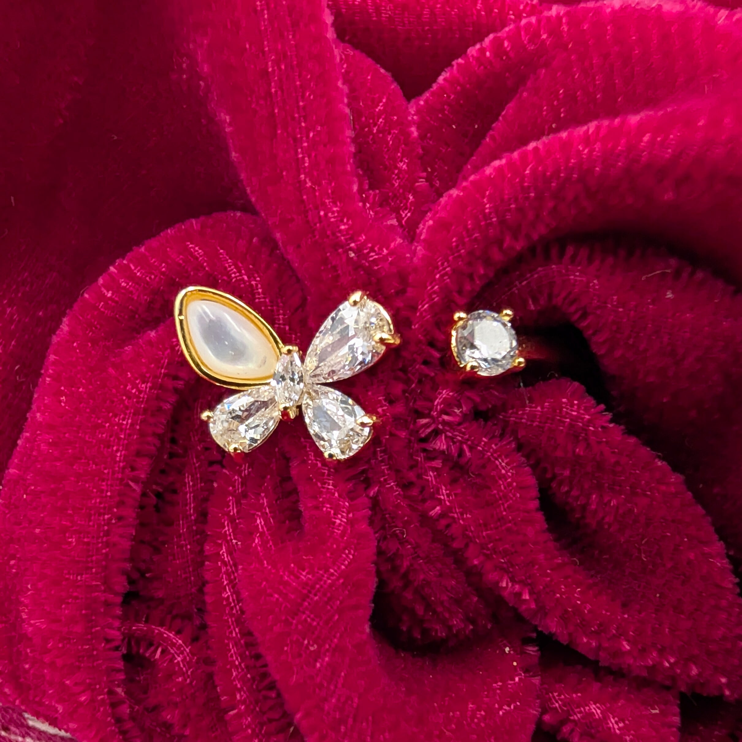 Butterfly Bloom Adjustable Ring