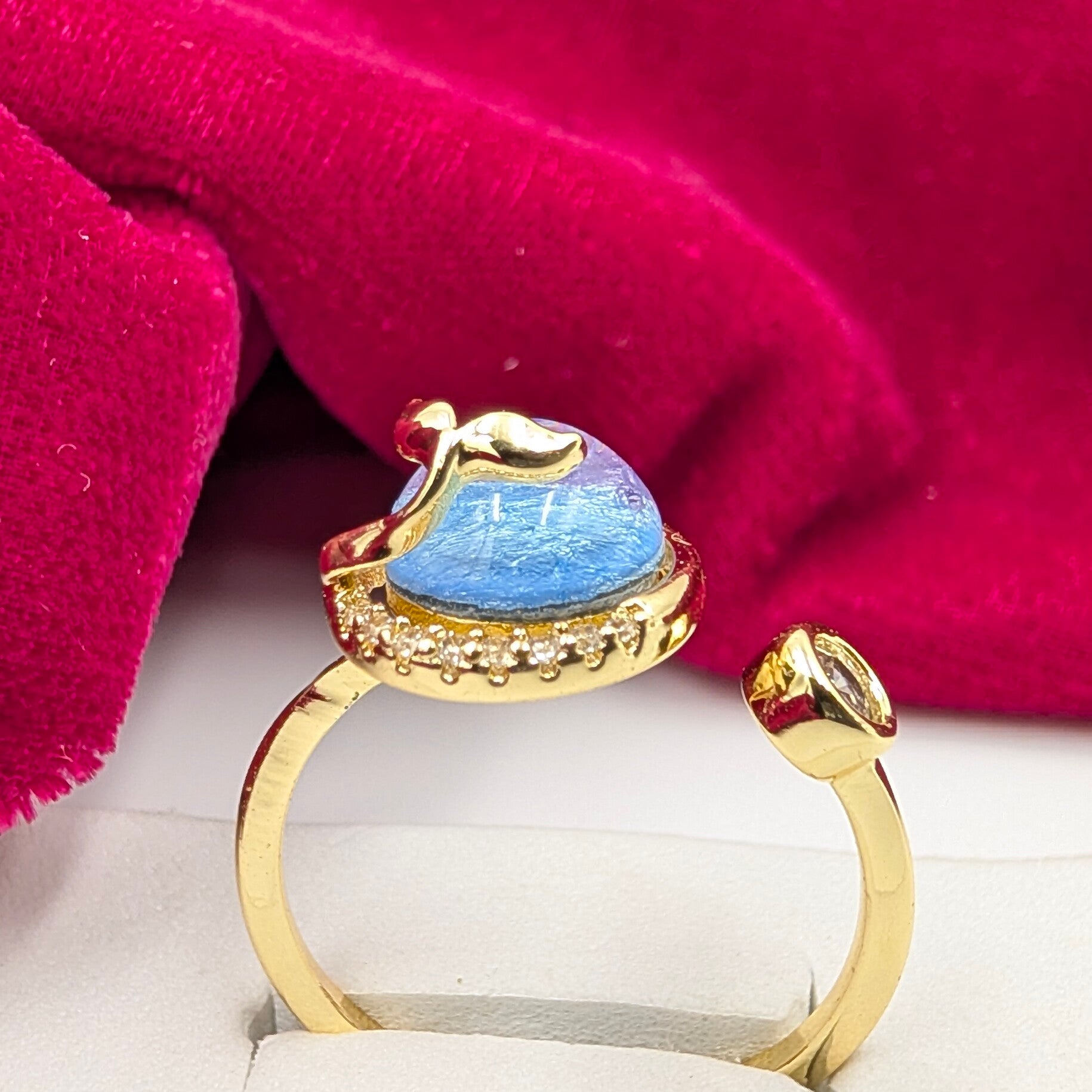 Celestial Moonstone Adjustable Ring