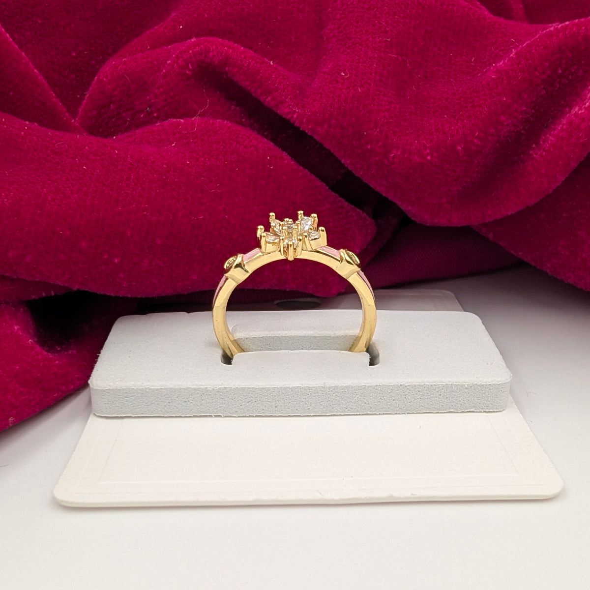 Blush Blossom Adjustable Ring