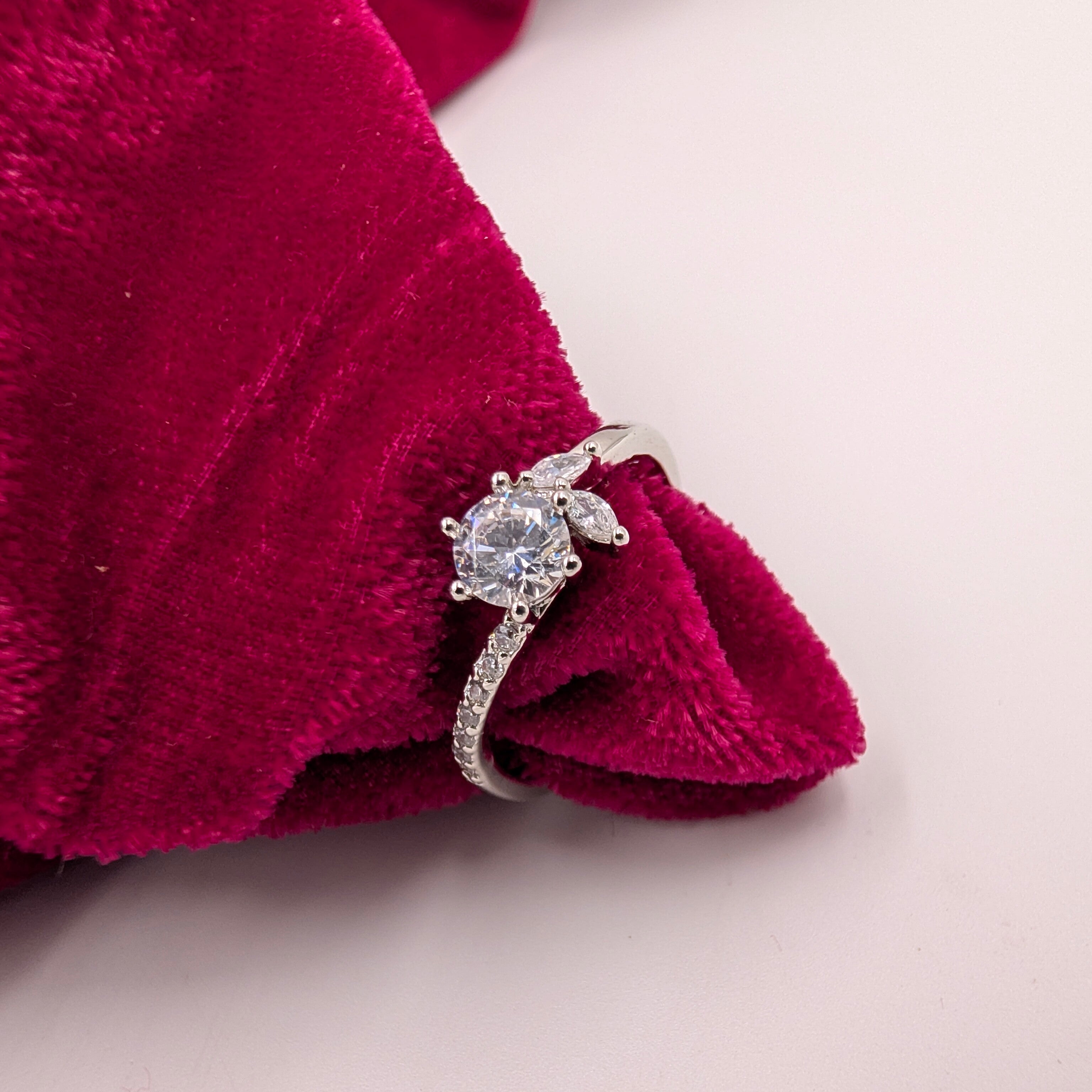 Celestial Spark Solitaire Ring