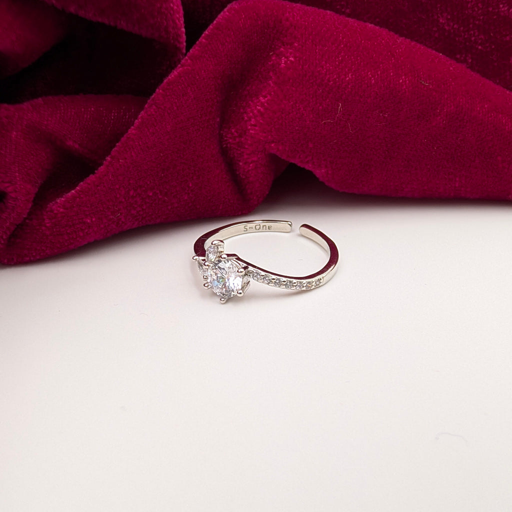 Celestial Spark Solitaire Ring