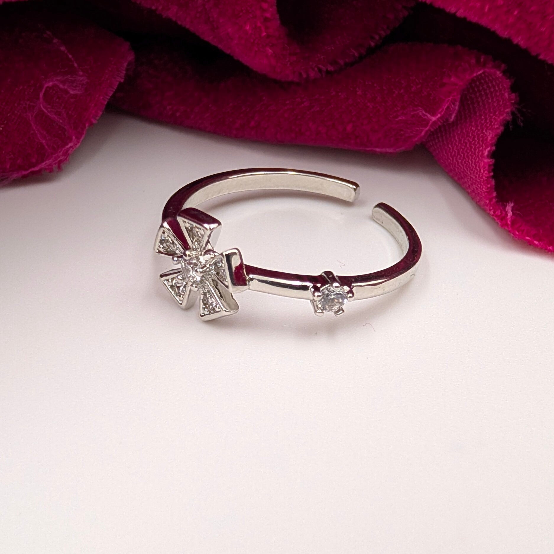Twinkle Bloom Adjustable Ring