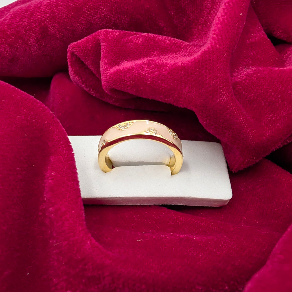 Blush Spark Adjustable Ring