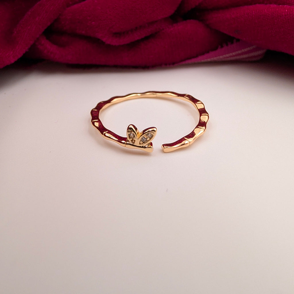 Leaf Whisper Adjustable Ring