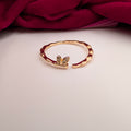Leaf Whisper Adjustable Ring