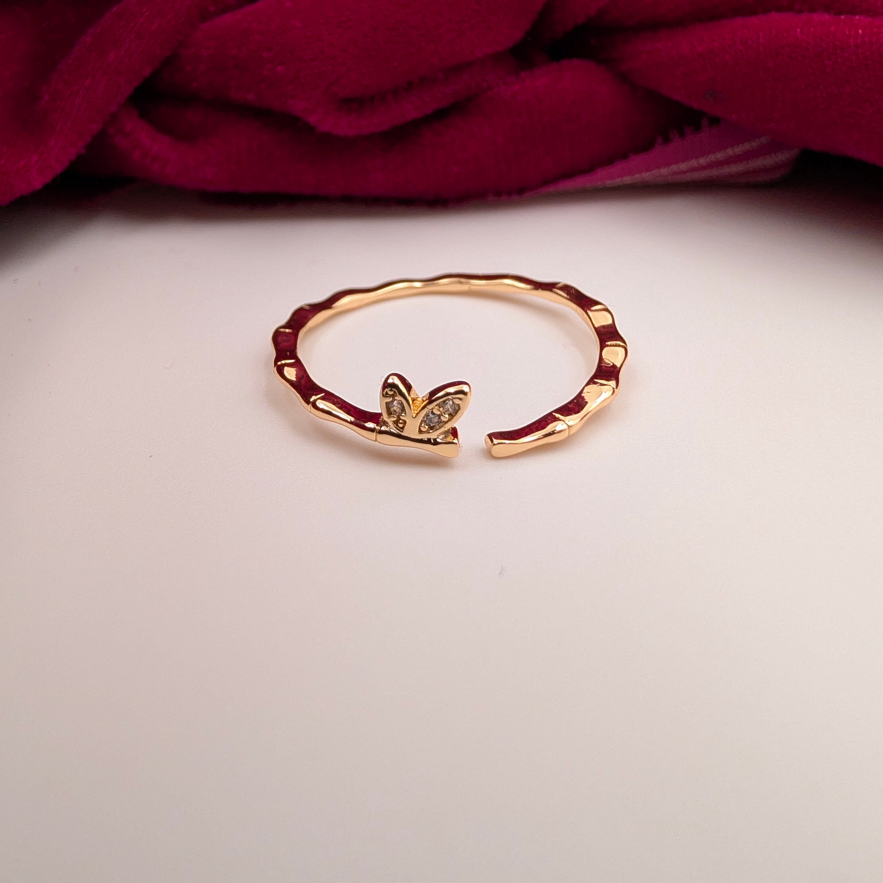 Leaf Whisper Adjustable Ring