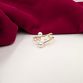 Pearl Cascade Adjustable Ring