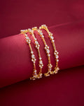 Designer CZ Floral Bangles