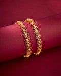 Antique Ruby Floral Bangles