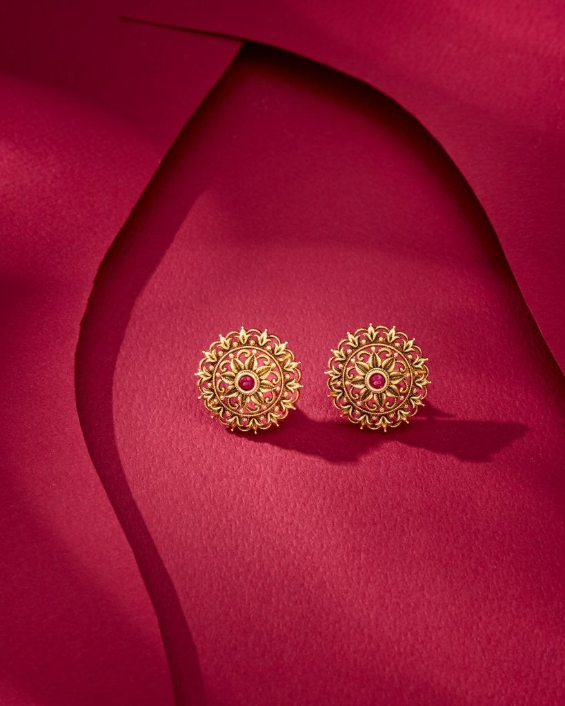 Surya Antique Stud Earrings