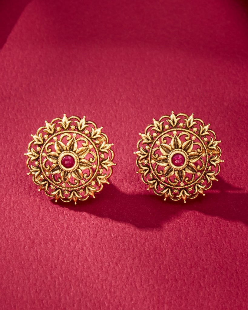 Surya Antique Stud Earrings