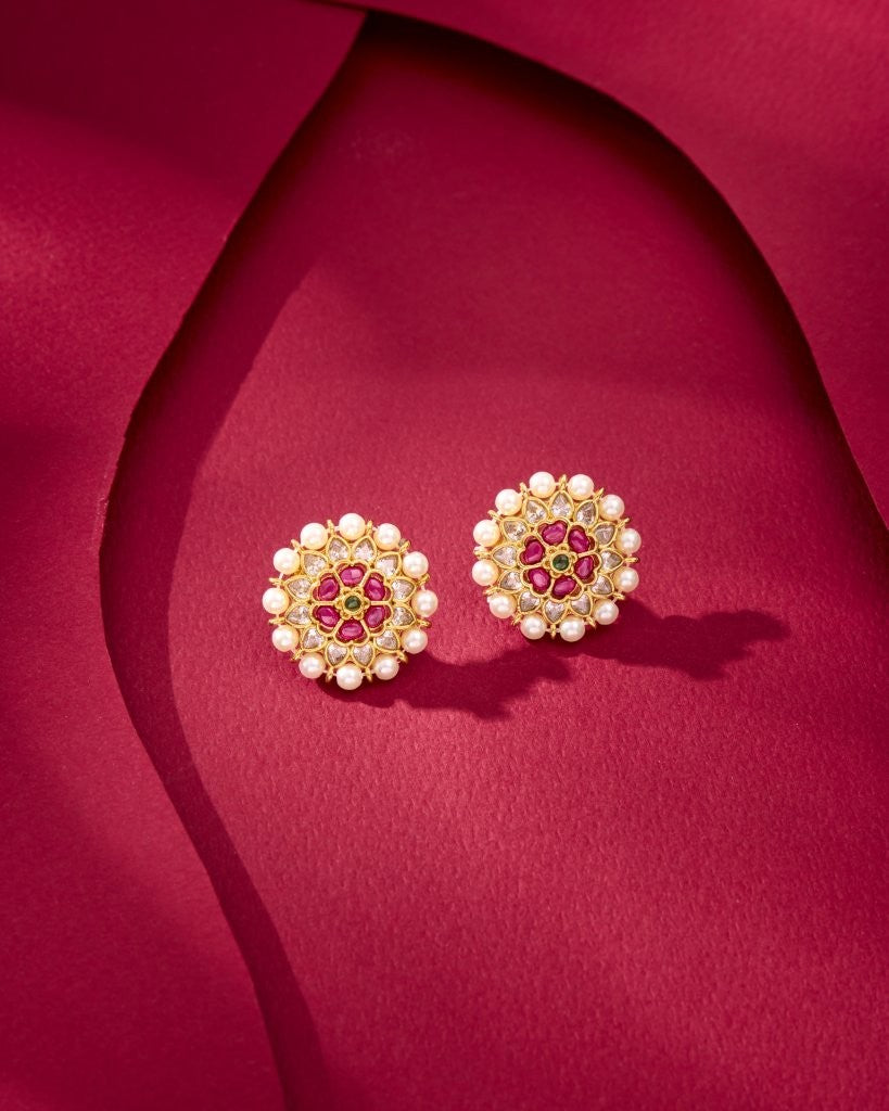 Gulnaar Pearl Stud Earrings