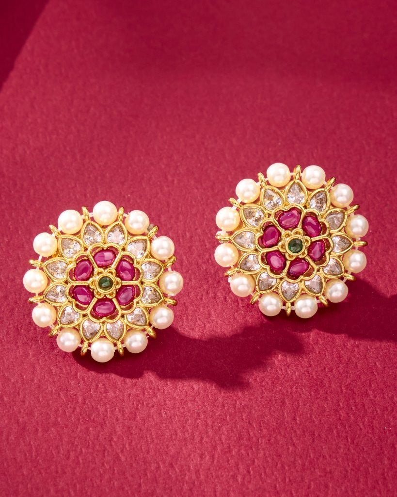 Gulnaar Pearl Stud Earrings