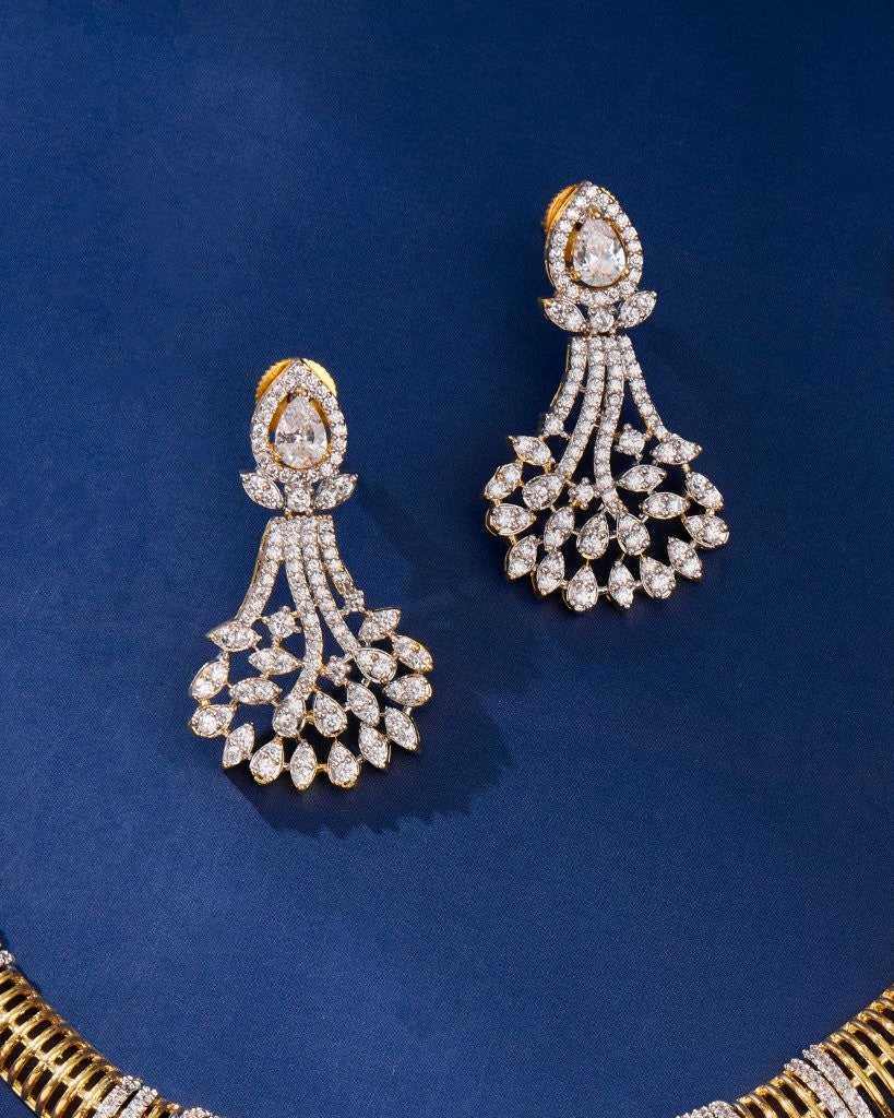 Royal Collar CZ Necklace Set