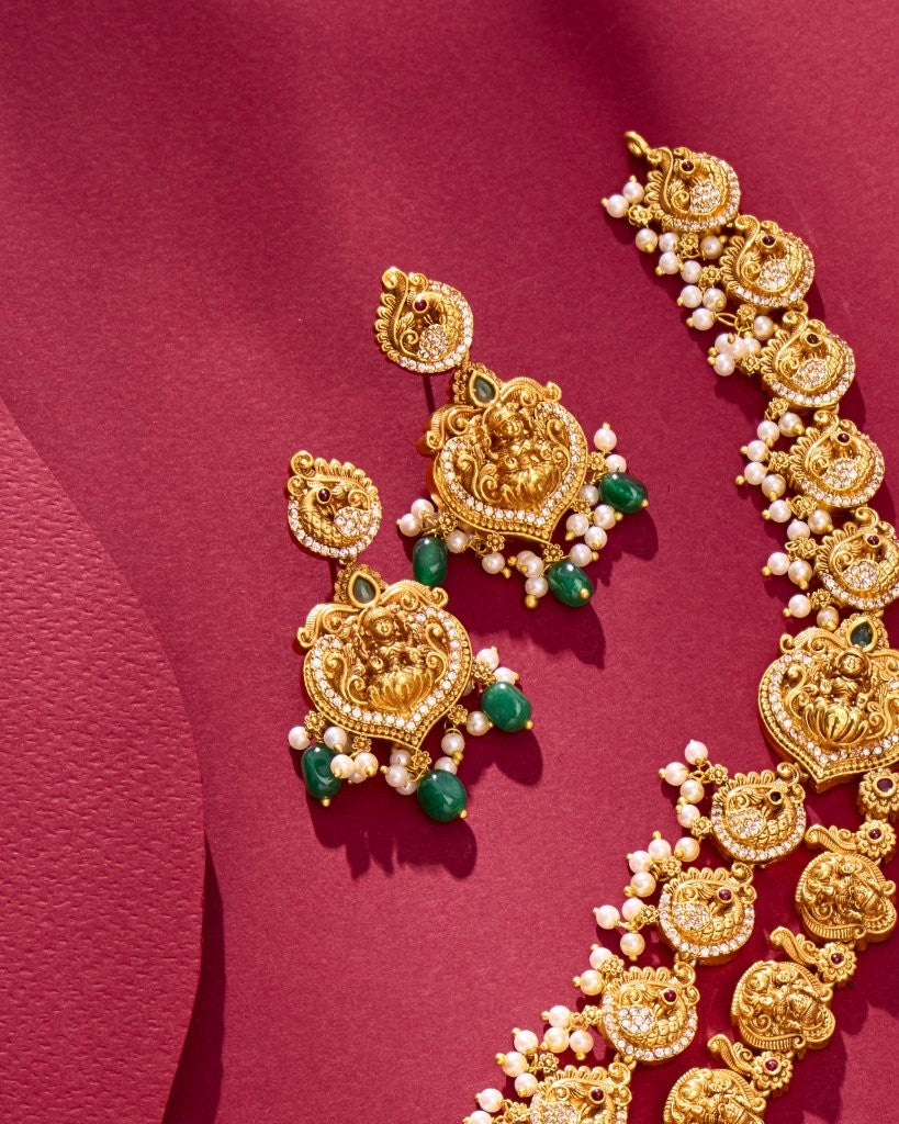 Lakshmi Temple Bridal Jewelry Set