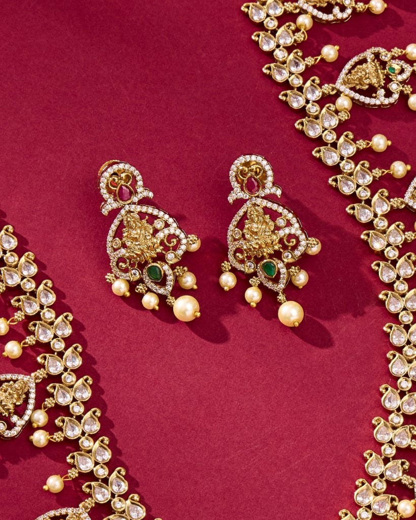 Pearl Drop Victorian Jewelry Set
