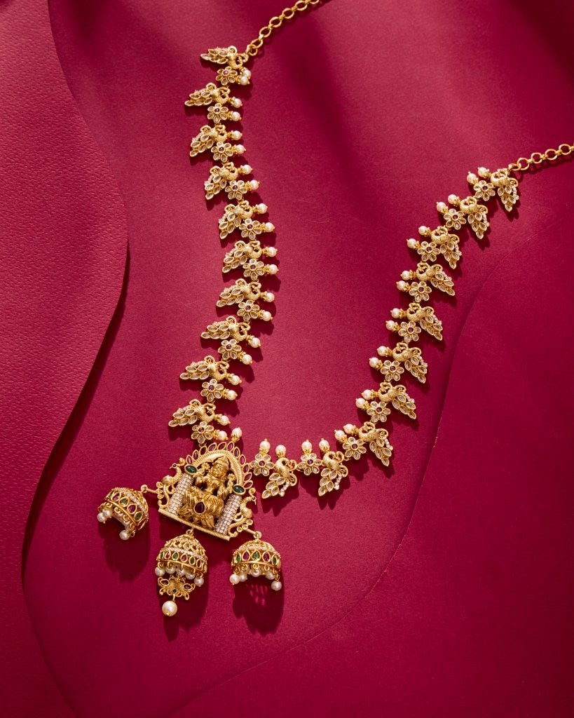 Jharoka Pearl Drop Jewelry Set