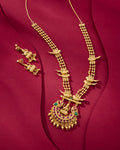 Peacock Lakshmi Long Haram Set