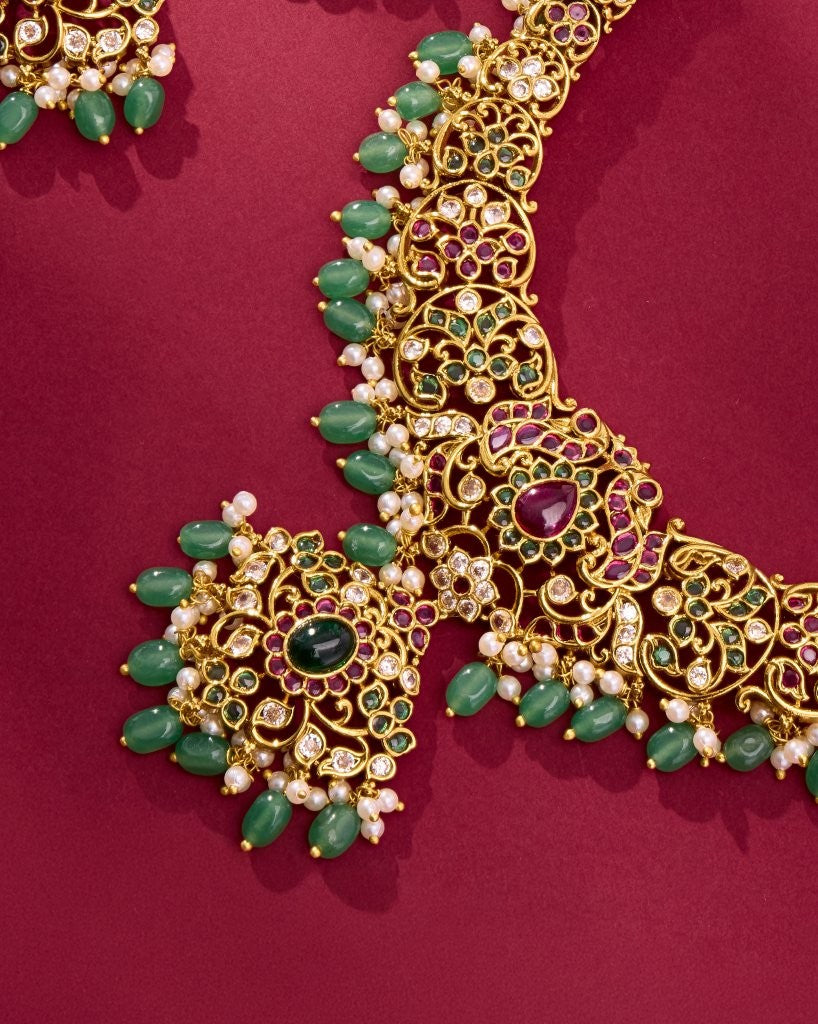 Bridal Kundan Necklace Combo Set