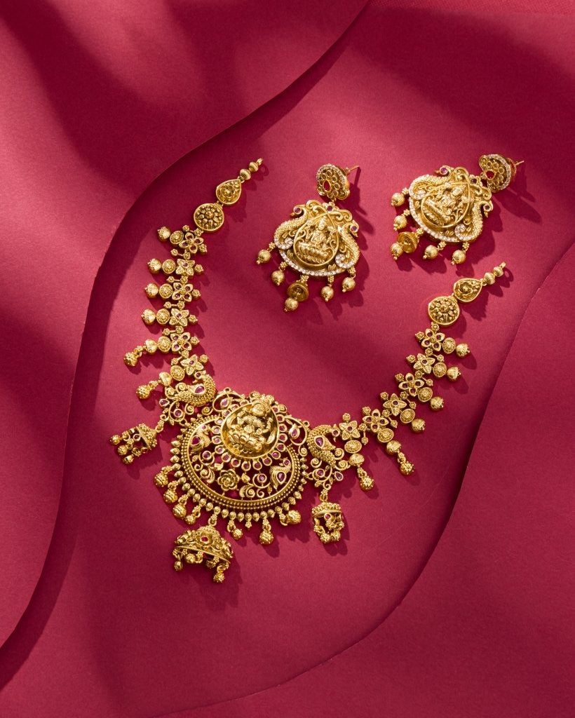 Lakshmi Temple Necklace Set