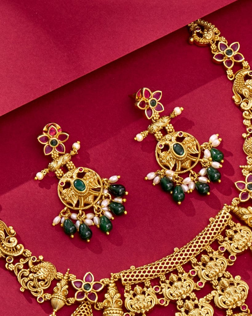 Antique Temple Necklace Set